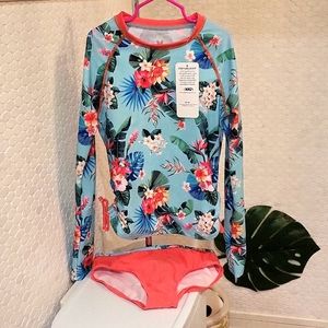 Pipeline 2pc Rash guard swimsuit